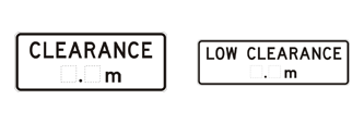 P1 AND P2 TRANSIT LANE SIGNS